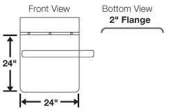 <p>Two polyethylene quarter fenders</p>
